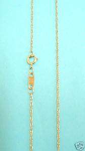 14K Solid Yellow Gold Rope Chain 20 Inch Lite  Brand New 
