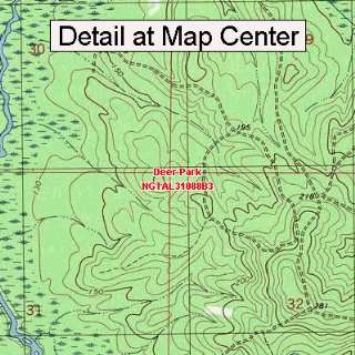  USGS Topographic Quadrangle Map   Deer Park, Alabama 