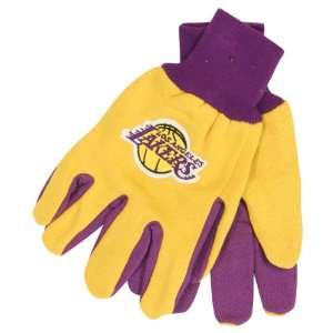  Los Angeles Lakers Jersey 2 Tone Gloves (One Size Fits 
