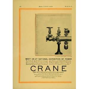 1924 Ad Crane Export Corp. Electric Steel Valves NY   Original Print 