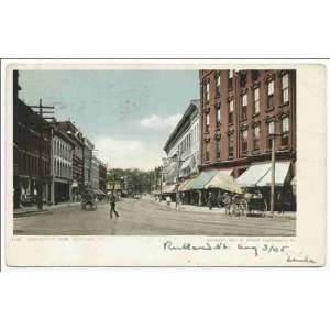    Reprint Merchants Row, Rutland, Vt 1898 1931