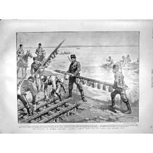  1899 Russian Soldiers Cossacks Rafts Burmah Police Goth 