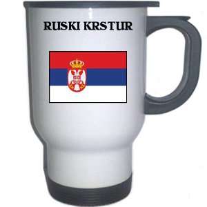  Serbia   RUSKI KRSTUR White Stainless Steel Mug 