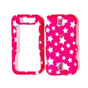 Cuffu   Pink Stars   Motorola Rival A455 Case Cover + Screen Protector 
