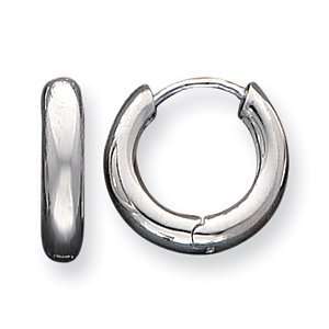  11/16in Polished Hoop Earrings   Sterling Silver Jewelry