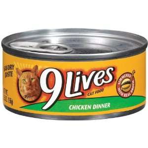   Dinner 9Lives Canned Cat Food Sold in packs of 24