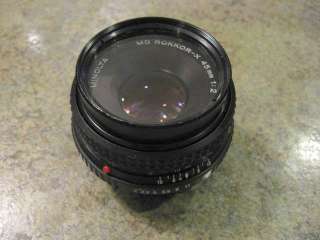 MINOLTA MD Rokkor X 49mm 12 lens + filter  