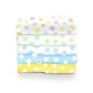 Round Crib Pastel Stars Sheet color Colorful