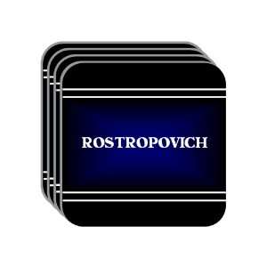  Personal Name Gift   ROSTROPOVICH Set of 4 Mini Mousepad 