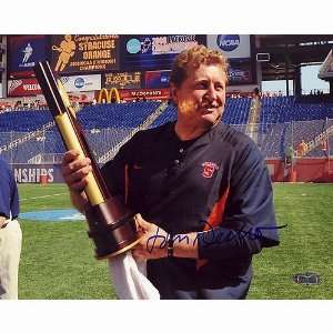  NCAA John Desko with 2008 Lacrosse Championship Trophy 