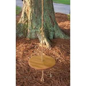  Stained Disk Tree Swing with Natural Manila Ropes. Toys & Games