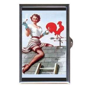  PIN UP GIRL ROOSTER WEATHERVANE Coin, Mint or Pill Box 