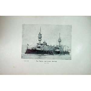  1855 1895 Ironclad Ship French Battleship Neptune