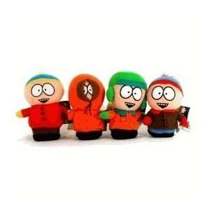 South Park Plush 4.5in Beanie Set   4 pcs Set   Includes Kenny, Kyle 