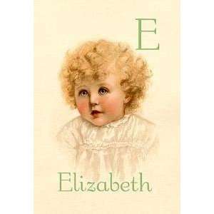 Vintage Art E for Elizabeth   11299 9 