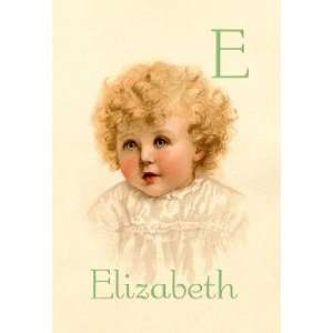  E for Elizabeth 16X24 Giclee Paper