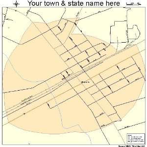  Street & Road Map of Bethune, South Carolina SC   Printed 