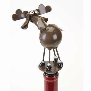 Moose Bottle Stopper   Recycled Spoons