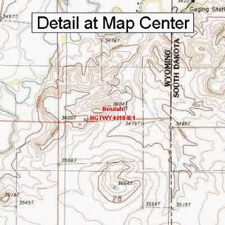  USGS Topographic Quadrangle Map   Beulah, Wyoming (Folded 