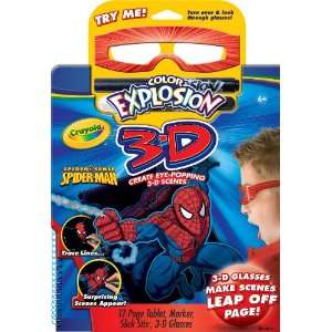  Crayola Color Explosion 3D Spiderman Toys & Games