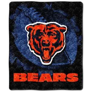  Chicago Bears Roll Out 50x60 Raschel Throw Sports 