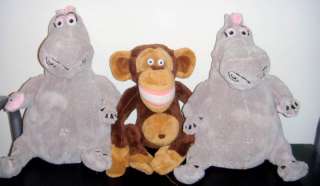 Kohls Monkey doll GLORIA HIPPO MADAGASCAR plush toy  