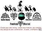 create your own haunted mansion decal listing 4 lot  