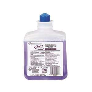 DIAL Foaming Hand Soap Refill, Cool Plum Scent, 1 Liter Bottle, Four 