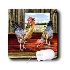  Boehm Digital Paint Animal   Chickens in a Barn   Mouse 