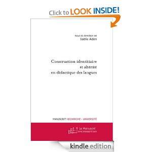   identitaire et altérité en didactique des langues (French Edition