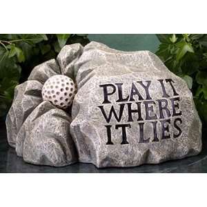    Play it Where it Lies Rock with Key Holder 