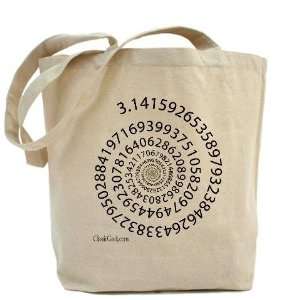  Spiral Pi Geek Tote Bag by  Beauty