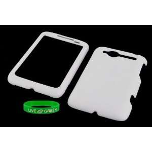  White Rubberized Hard Case for HTC Wildfire (CDMA) Phone 