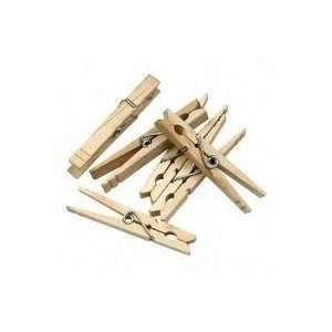 CHENILLE KRAFT Wood Spring Clothespins, 3 3/8 Length, 50 Clothespins 