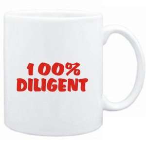 Mug White  100% diligent  Adjetives 