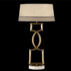   Small Dimming Table Lamp, 1 Light, 150 Total Watts, Gold Leaf