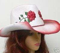 Toyo Western Rose & Rhinestone Cowboy Cowgirl Hat rodeo  