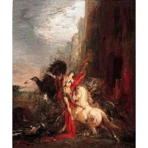   Gustave Moreau   24 x 28 inches   Diomedes devorado