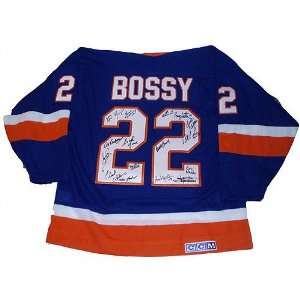  New York Islanders Autographed Mike Bossy Blue Replica 