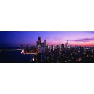  Night, Cityscape, Chicago, Illinois, USA by Panoramic 