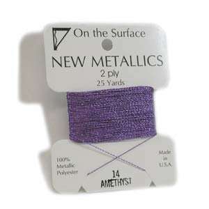 On The Surface Metallic Embellishment Thread 25 Yards AMETHYST 420095