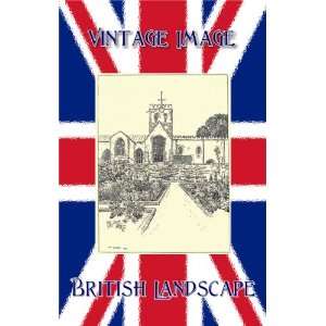   5cm x 5cm) Acrylic Fridge Magnet British Landscape Buckland Church