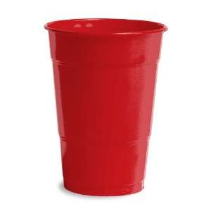  Classic Red Plastic Beverage Cups   16 oz Bulk Kitchen 