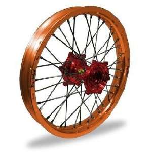   MX Rear Wheel   Orange Rim/Red Hub , Color Orange 24 59276 HUB/RIM