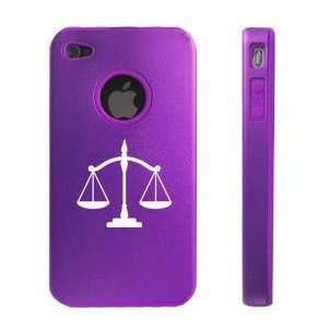  Apple iPhone 4 4S 4G Purple D1280 Aluminum & Silicone Case 