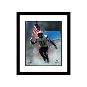 LaDainian Tomlinson San Diego Chargers NFL USA Flag Framed 8 x 10 