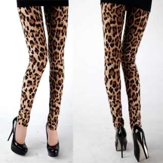 Leopard print Tights Leggings Pants Size S M L XL  