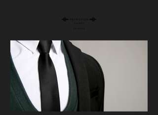 Mens Premium Slim Fit Dress Suit BLACK (SZ 30/36R) 01  