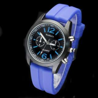 Fashion Ladys Womens Quartz Watch Silicone Wrist Watch 10 Color 