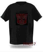   hip hop Music Sound Activated Equalizer EL LED T Shirt#169 180  